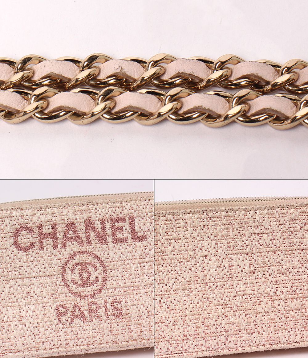 Chanel Chain Wallet Shoulder Bag Crossbody Gold 27 — view 7