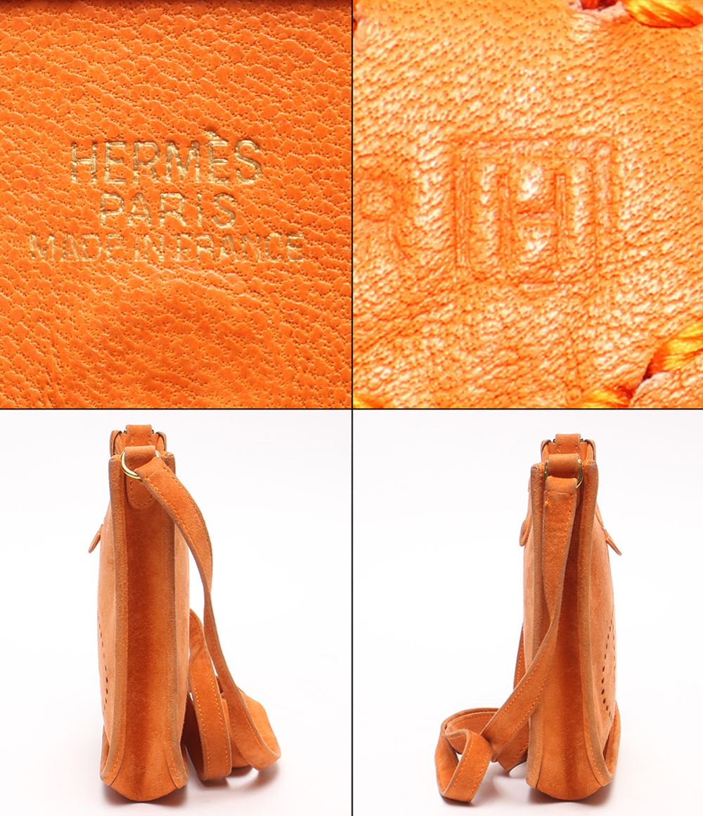 Hermes Shoulder Bag Crossbody Gold Evelyne TPM — view 4