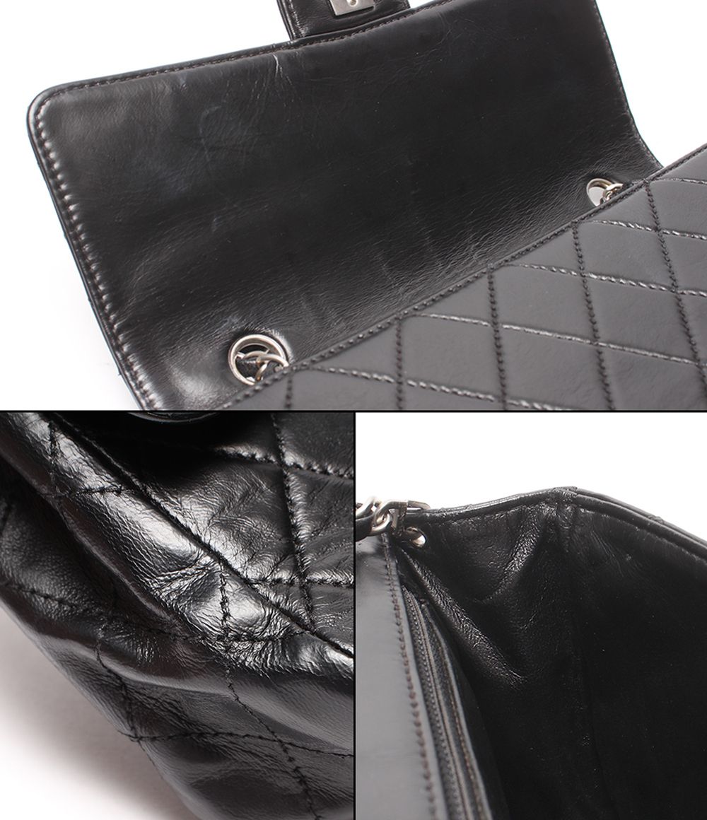 Chanel Chain Shoulder Bag Crossbody Silver Single Flap Quilted Lambskin — view 6