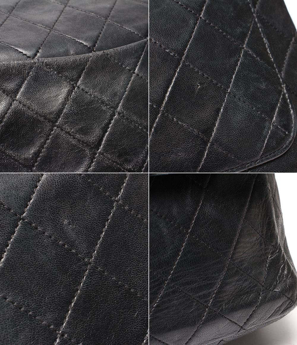 Chanel Chain Shoulder Bag Gold Quilted 25 Lambskin Double Flap — view 6
