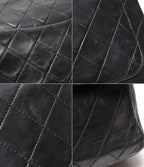 Chanel Chain Shoulder Bag Gold Quilted 25 Lambskin Double Flap — view 6
