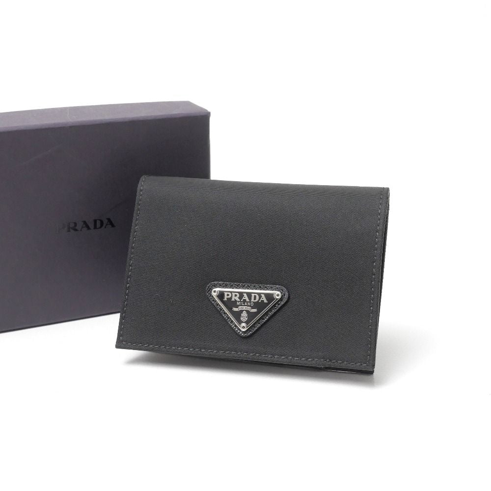 Prada Card Case Triangle Logo Bifold