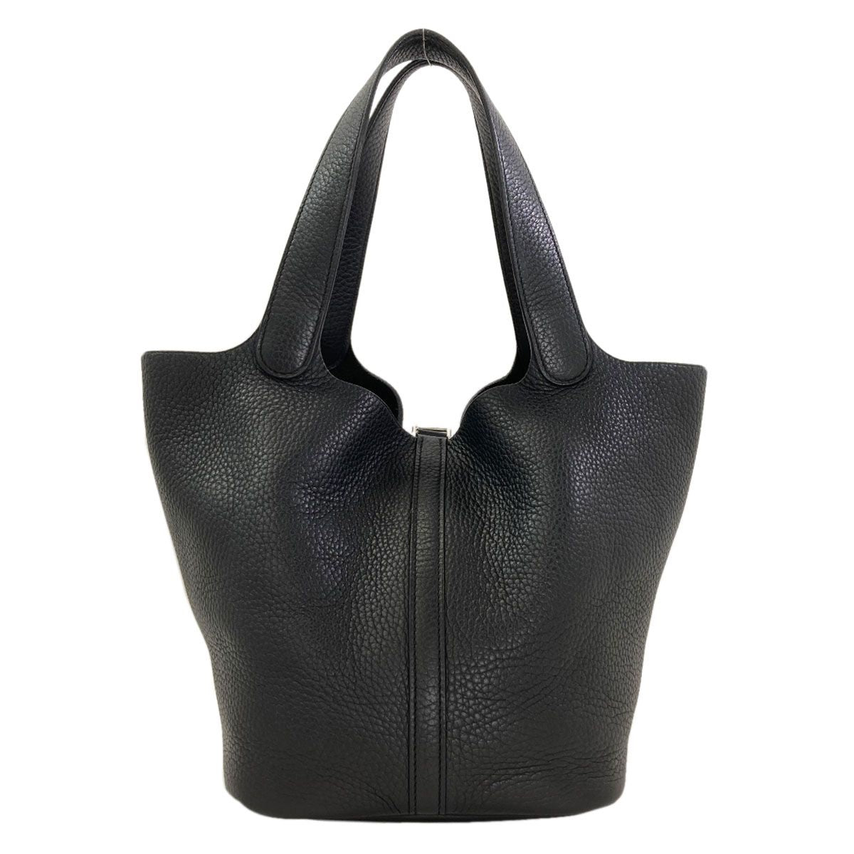 Hermes Picotin Lock MM Silver Handbag Taurillon Clemence — view 2