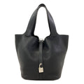 Hermes Picotin Lock MM Silver Handbag Taurillon Clemence