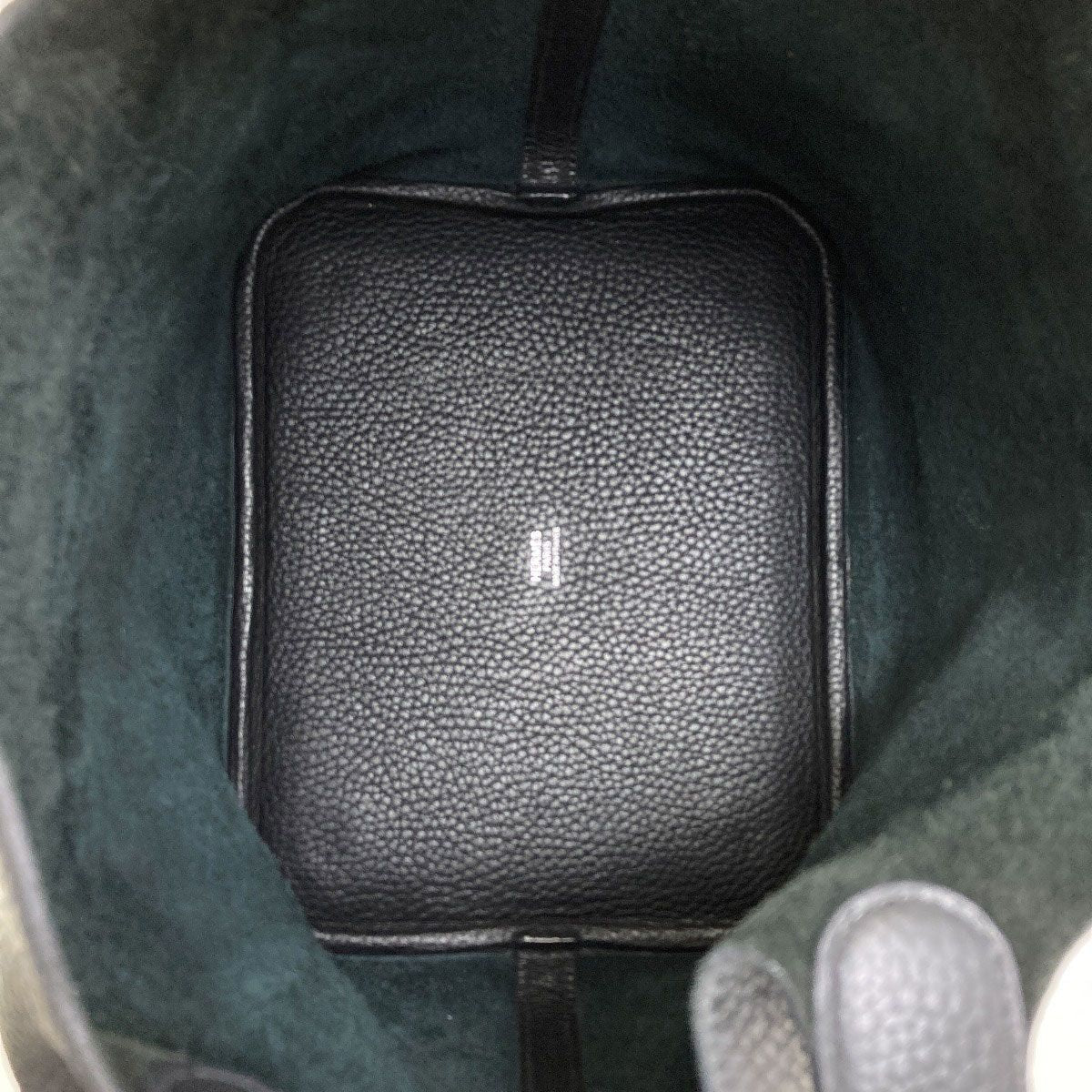 Hermes Picotin Lock MM Silver Handbag Taurillon Clemence — view 5