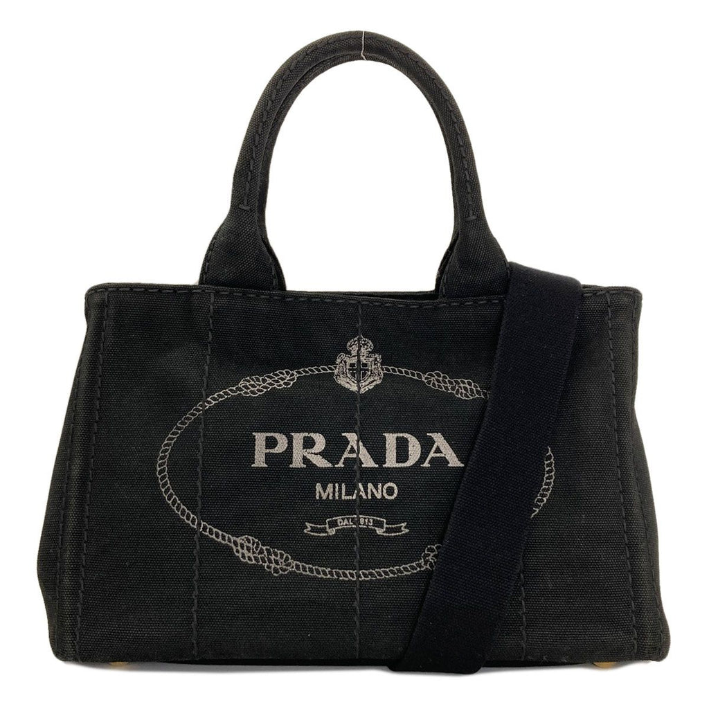 Prada Canapa Mini 2-Way Handbag Canvas