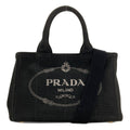 Prada Canapa Mini 2-Way Handbag Canvas