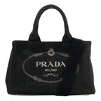 Prada Canapa Mini 2-Way Handbag Canvas