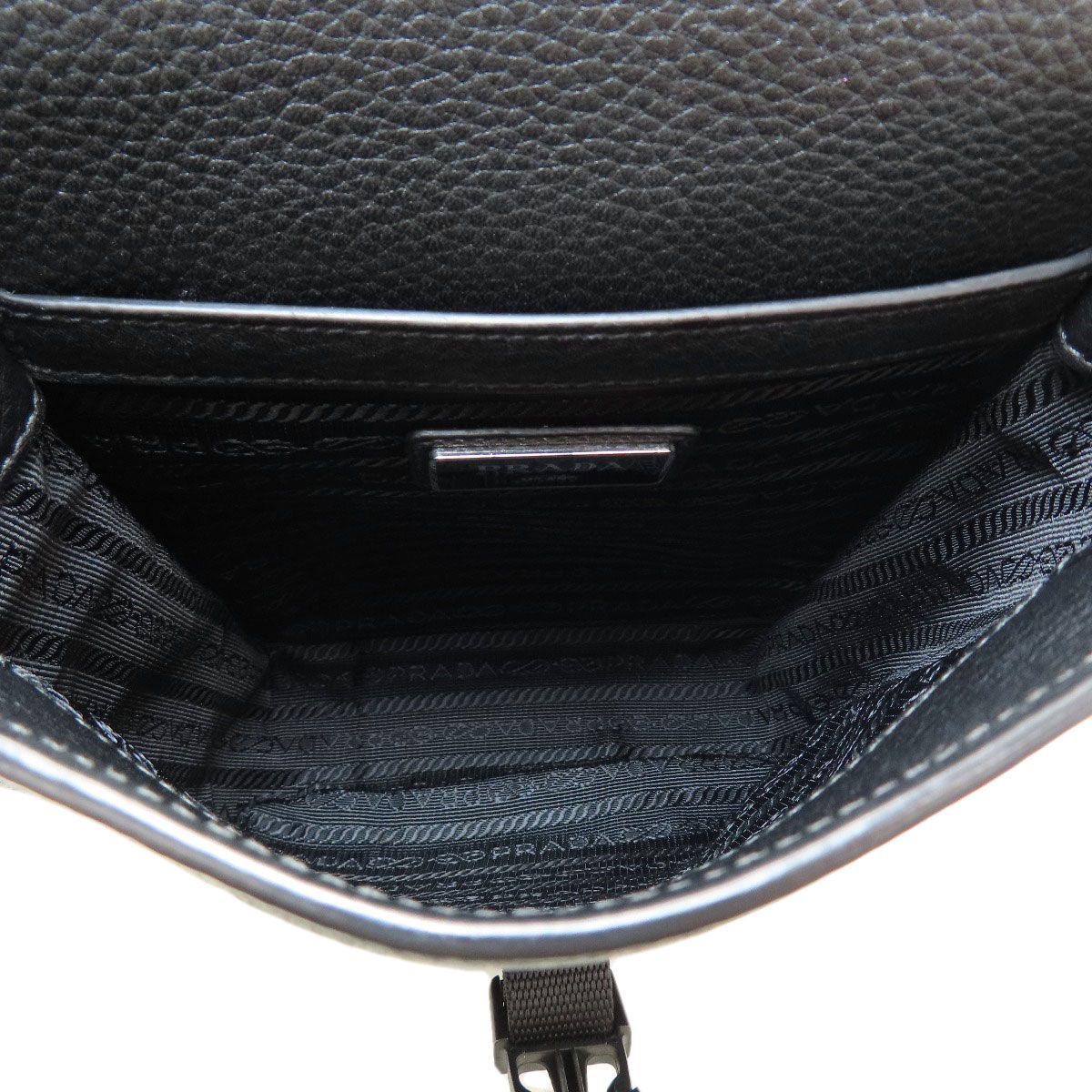 Prada Logo Shoulder Bag Calf — view 5