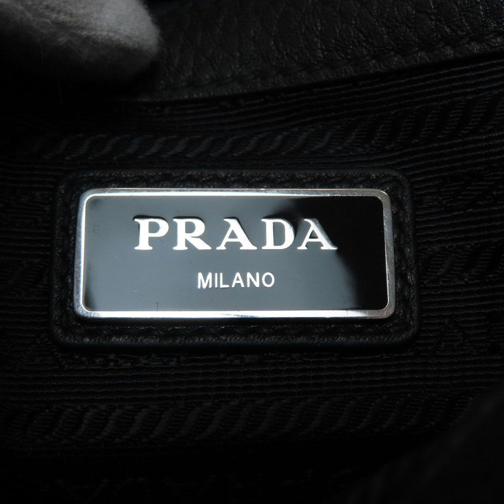 Prada Logo Shoulder Bag Calf — view 6