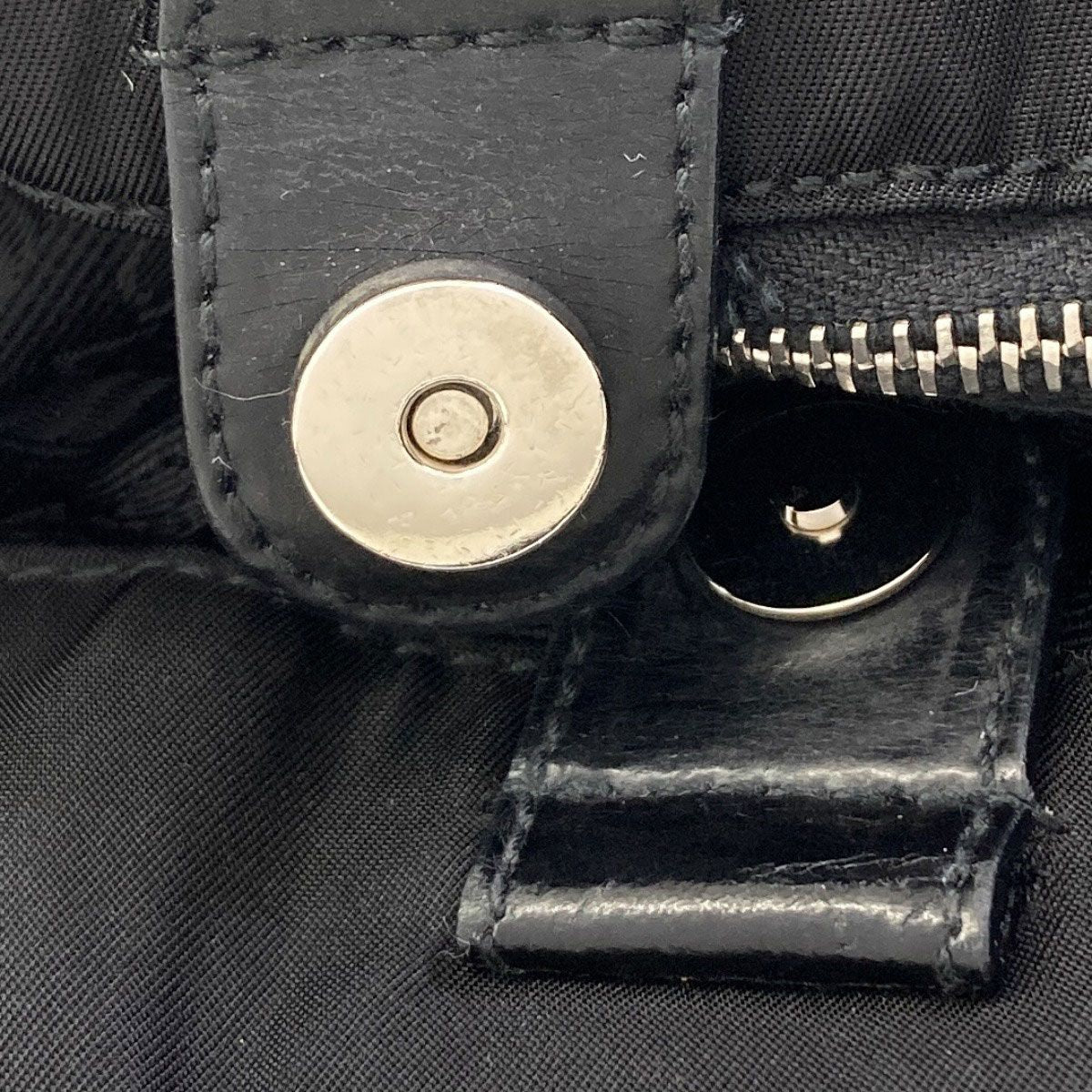 Prada Logo Handbag Nylon — view 8