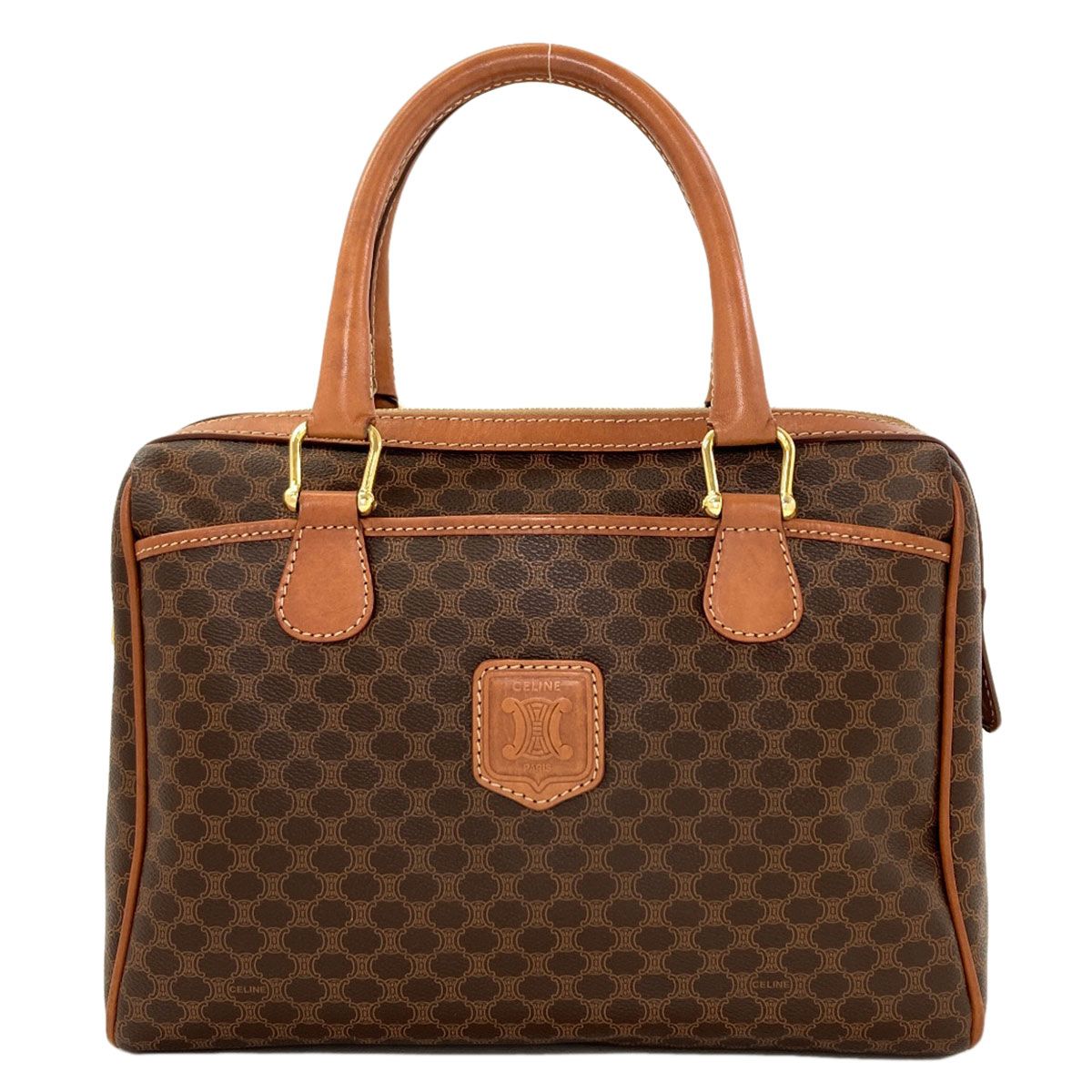 Celine Macadam Handbag Brown