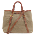 Prada Fiocco 2-Way Handbag Canvas