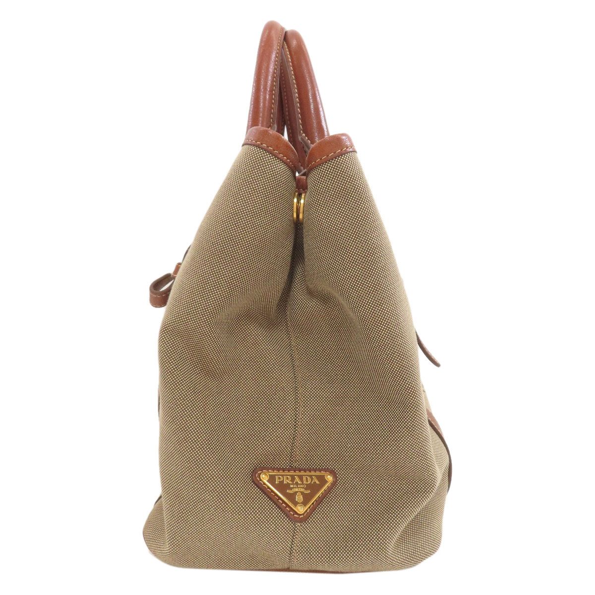 Prada Fiocco 2-Way Handbag Canvas — view 3