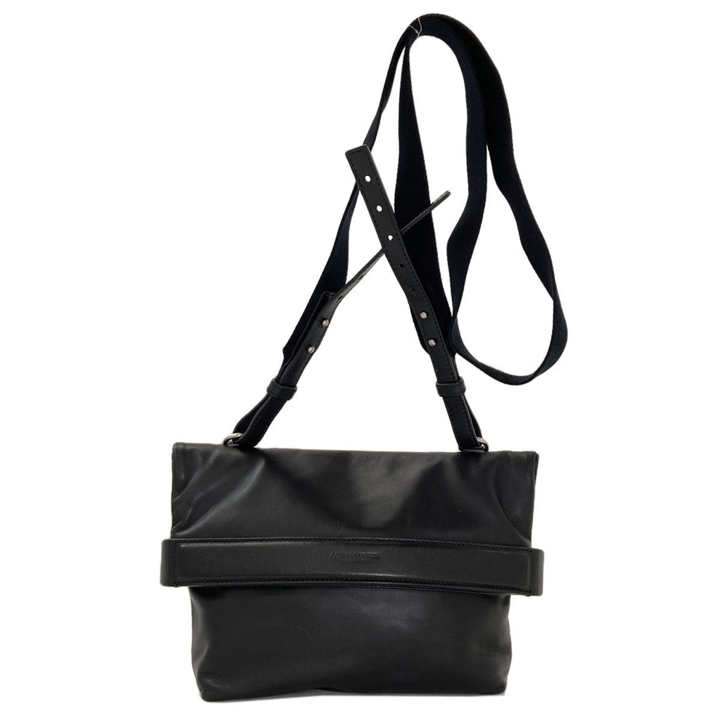 Bottega Veneta Logo Shoulder Bag Leather
