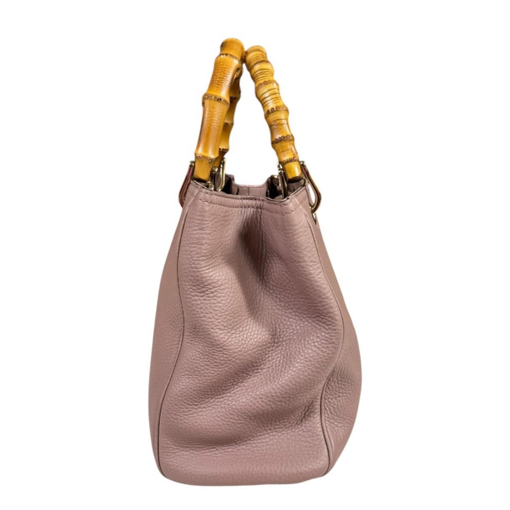Gucci Bamboo Shoulder Bag Leather Pink — view 4