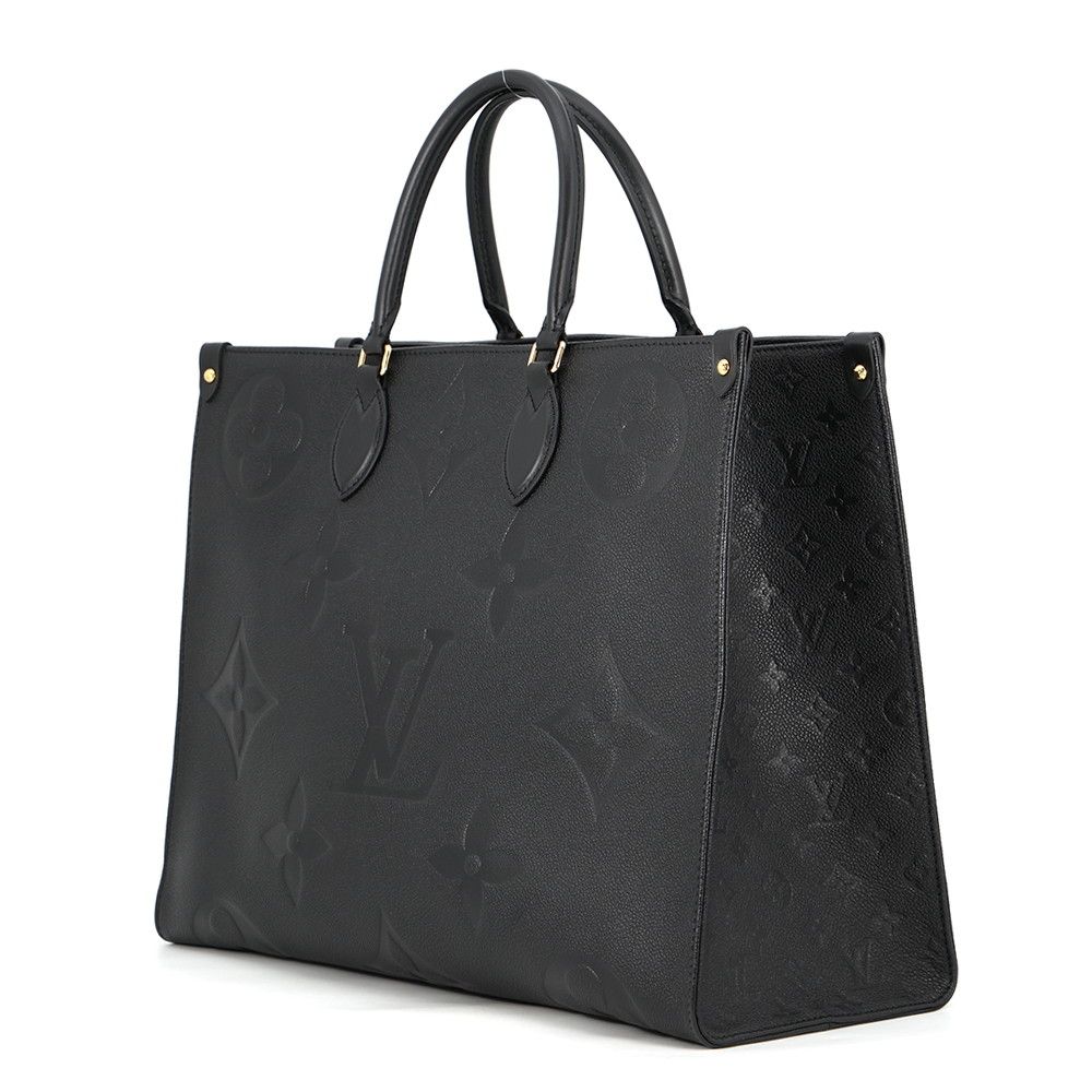 Louis Vuitton Tote Monogram Empreinte On The Go GM 2-Way Shoulder Bag Black — view 2
