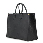 Louis Vuitton Tote Monogram Empreinte On The Go GM 2-Way Shoulder Bag Black — view 2