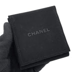 Chanel Brooch CC Logo Chain Motif Rhinestone Leather — view 7