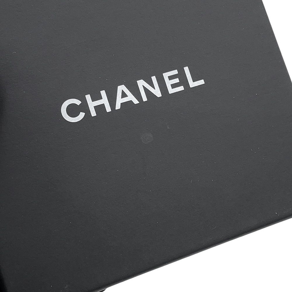 Chanel Brooch CC Logo Chain Motif Rhinestone Leather — view 8