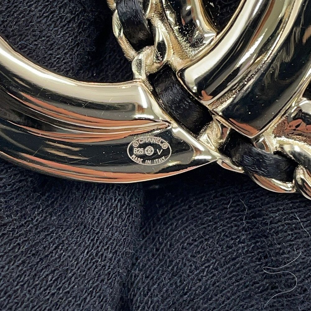 Chanel Brooch CC Logo Rhinestone Faux Pearl Lambskin — view 7