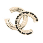 Chanel Brooch CC Logo Rhinestone Faux Pearl Lambskin — view 3