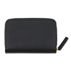 Chanel Coin Case CC Logo Apple Motif Zip Purse Goatskin Wallet Black — view 3