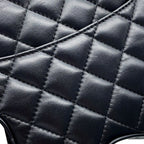 Chanel Chain Shoulder Bag Quilted CC Logo Star Lambskin Black — view 7