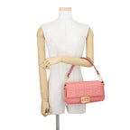Fendi Handbag Zucca Pattern Mamma Bucket Calf Leather — view 4
