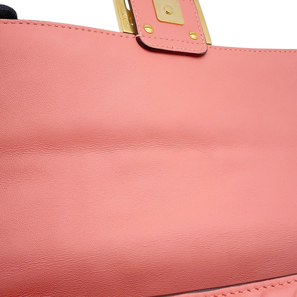 Fendi Handbag Zucca Pattern Mamma Bucket Calf Leather — view 7