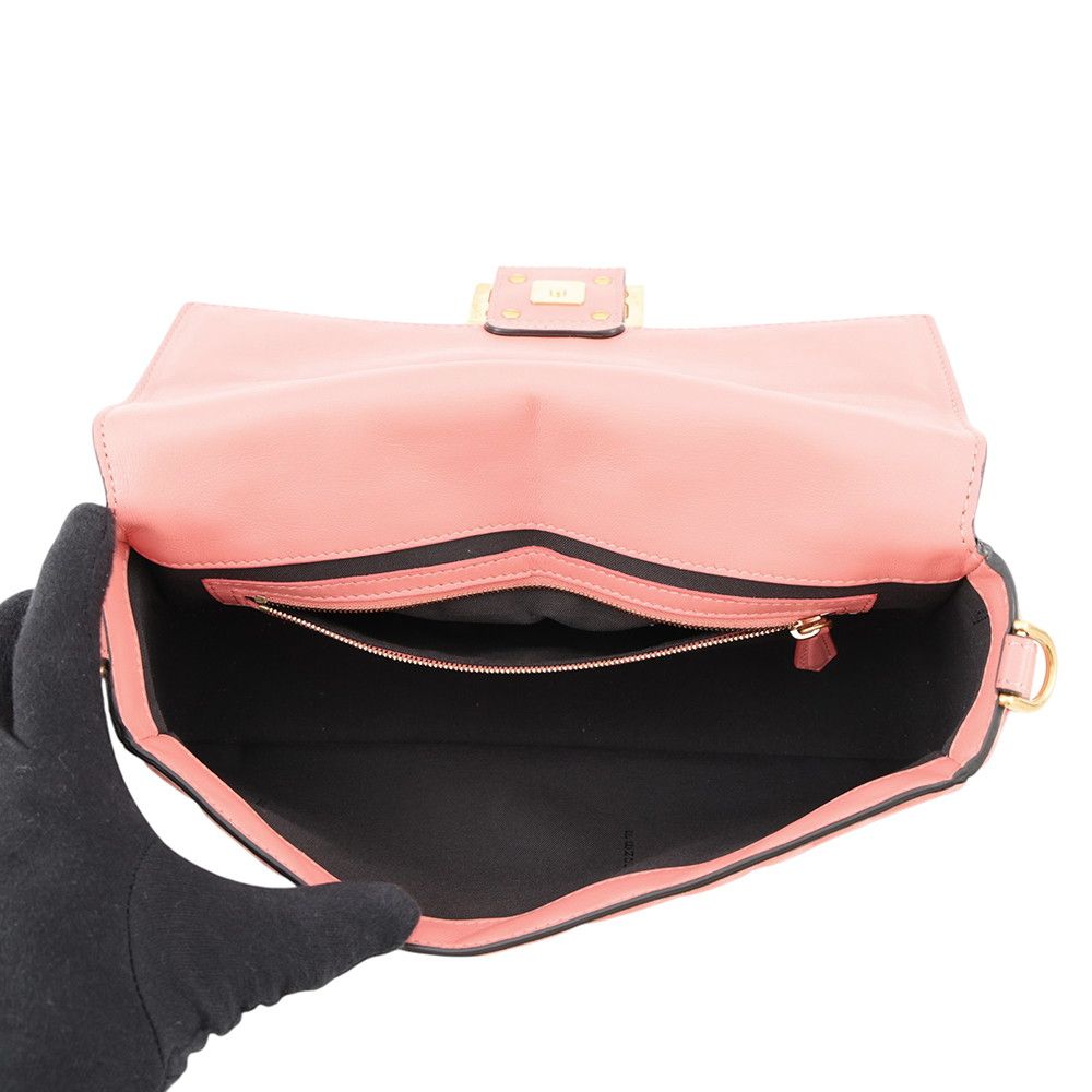 Fendi Handbag Zucca Pattern Mamma Bucket Calf Leather — view 6