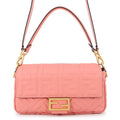 Fendi Handbag Zucca Pattern Mamma Bucket Calf Leather