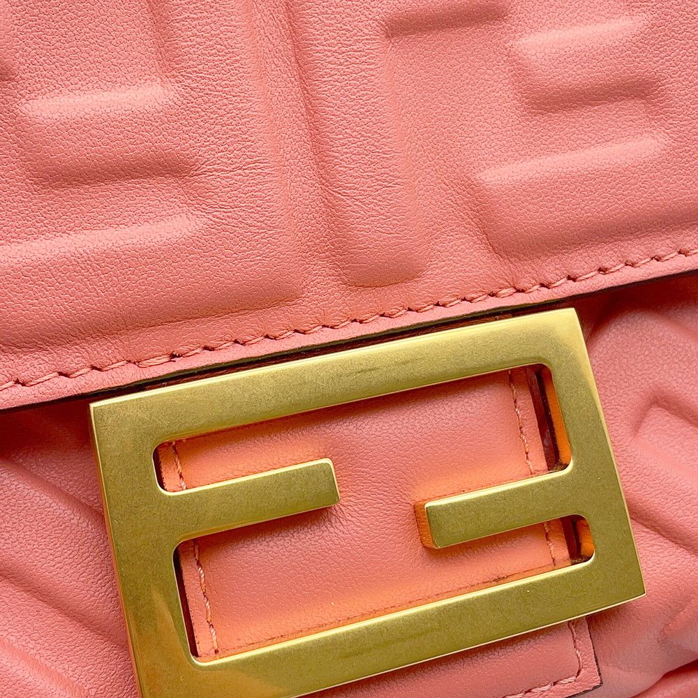 Fendi Handbag Zucca Pattern Mamma Bucket Calf Leather — view 8