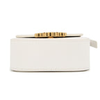 Celine Shoulder Bag Triomphe Mini Claude Shiny Calf Leather White — view 3