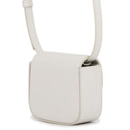 Celine Shoulder Bag Triomphe Mini Claude Shiny Calf Leather White — view 2