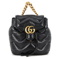 Gucci Backpack GG Marmont Leather Black