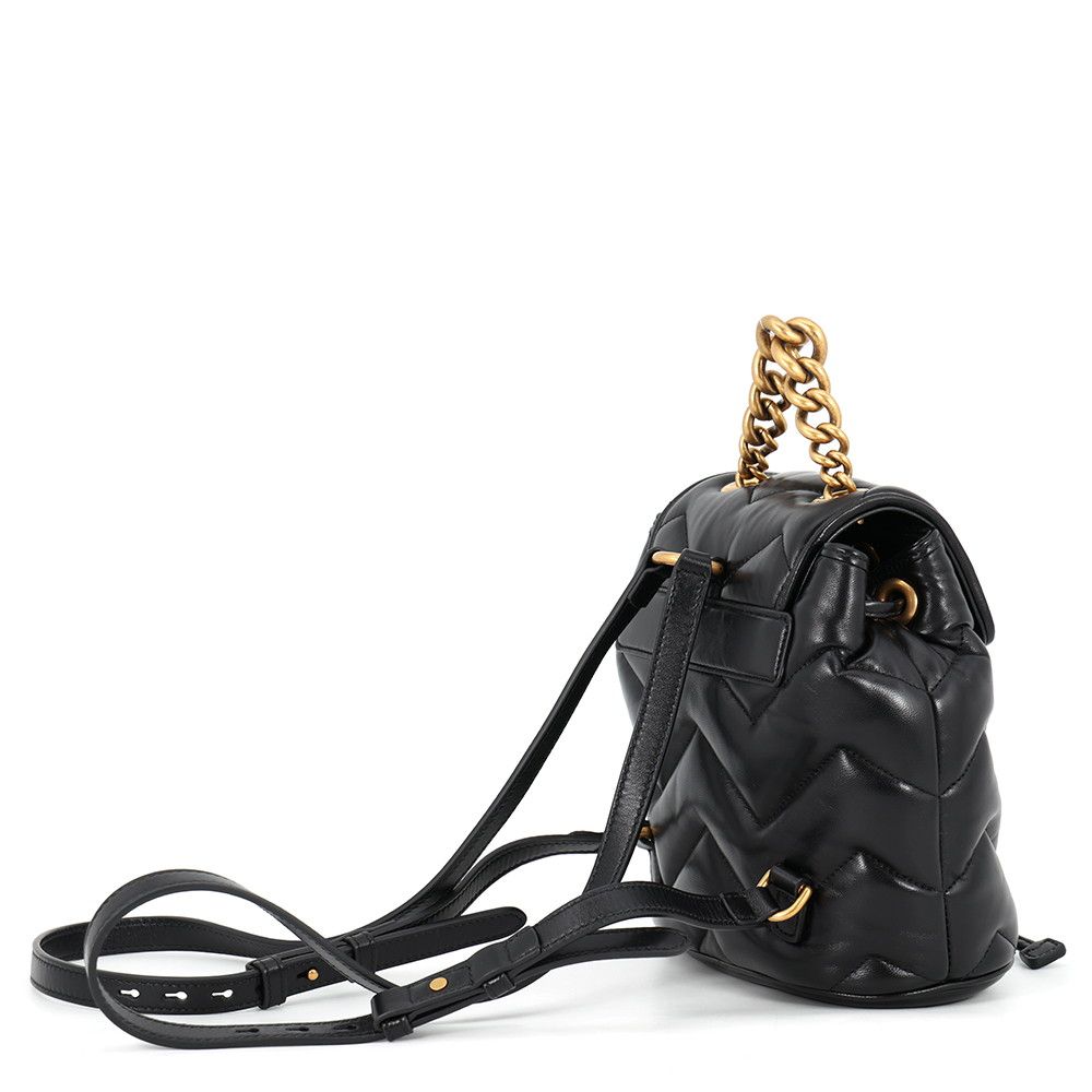 Gucci Backpack GG Marmont Leather Black — view 2