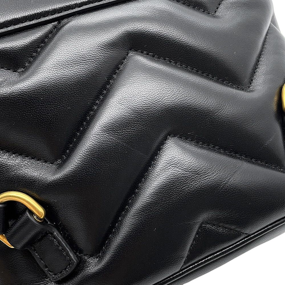 Gucci Backpack GG Marmont Leather Black — view 7