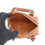 Celine Handbag Cuill Triomphe Mini Boston Smooth Calf Leather 2-Way Brown — view 6