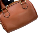 Celine Handbag Cuill Triomphe Mini Boston Smooth Calf Leather 2-Way Brown — view 8