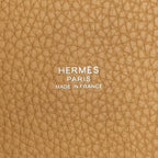 Hermes Handbag Picotin Lock PM Biscuit Silver Taurillon Clemence Tote — view 6