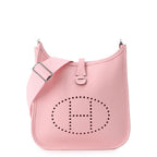 Hermes Shoulder Bag Evelyne 3 23 Rose Sakura Silver Taurillon Clemence