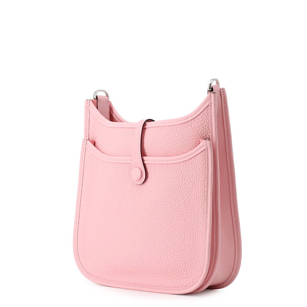 Hermes Shoulder Bag Evelyne 3 23 Rose Sakura Silver Taurillon Clemence — view 2