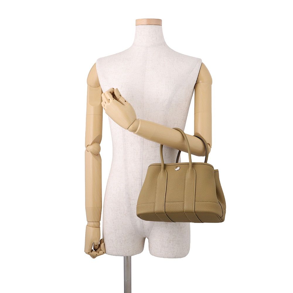 Hermes Tote Neo Garden 23 Party Dune Silver Togo — view 4