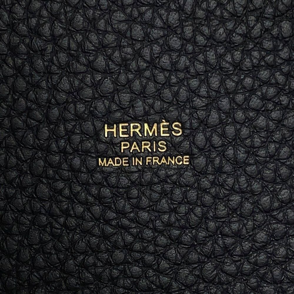 Hermes Handbag Picotin Lock PM Canvas Gold Taurillon Clemence Tote — view 8