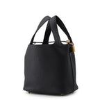 Hermes Handbag Picotin Lock PM Canvas Gold Taurillon Clemence Tote — view 2