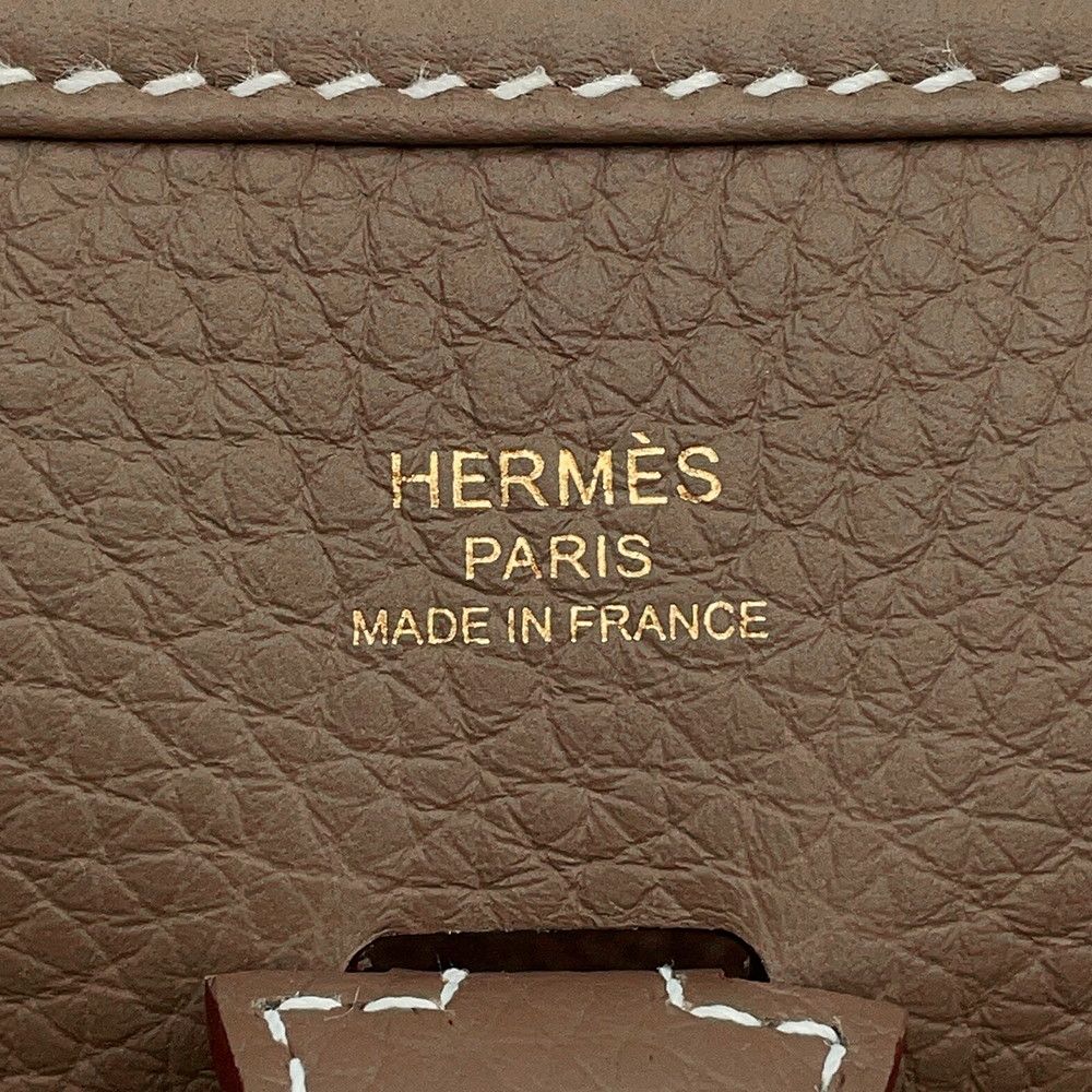 Hermes Shoulder Bag Evelyne 3 23 Etoupe Gold Taurillon Clemence — view 5