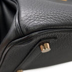 Hermes Birkin 30 Black Pink Gold Togo Handbag — view 8
