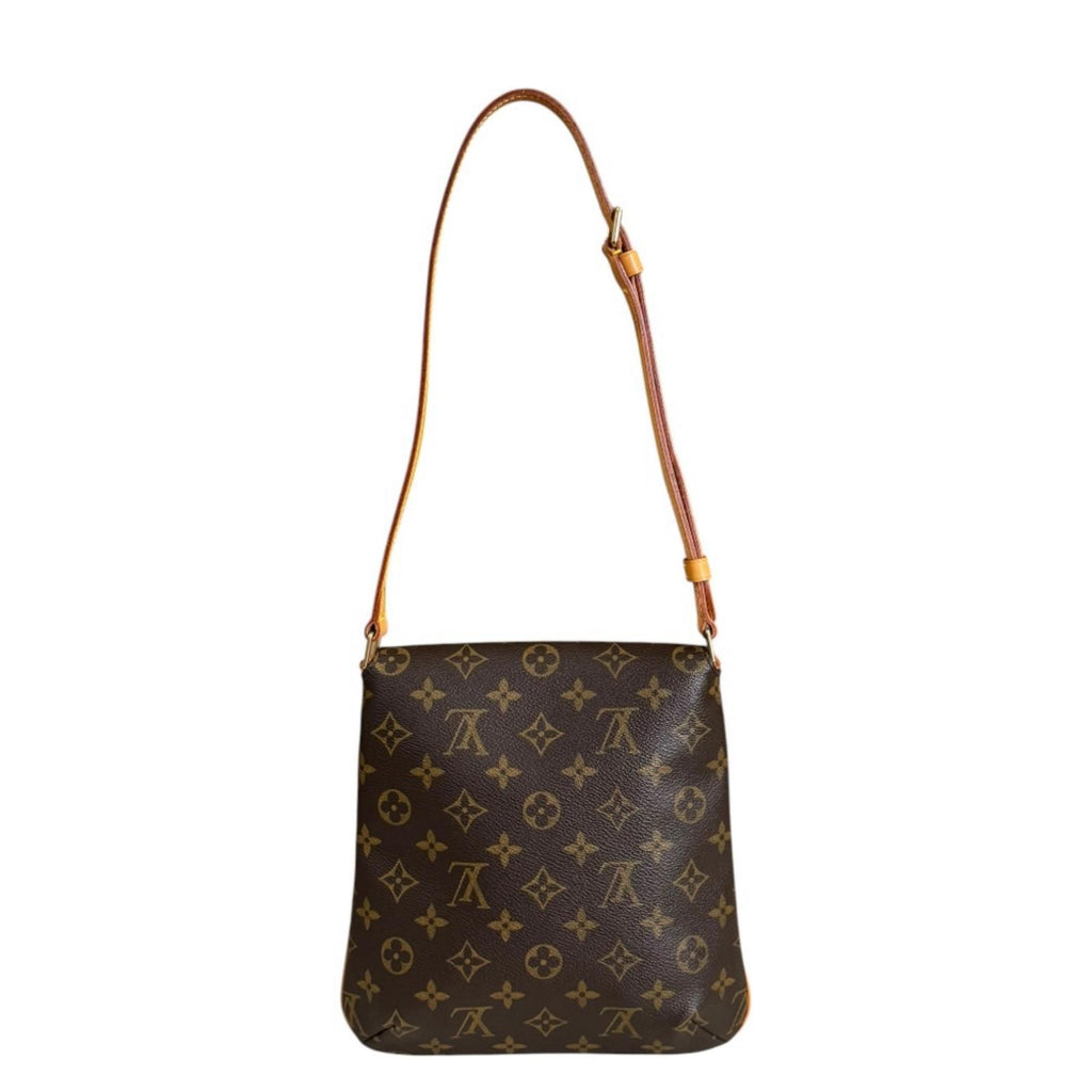 Louis Vuitton Musette Salsa Short Monogram Shoulder Bag Canvas Brown — view 3