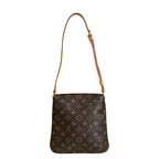 Louis Vuitton Musette Salsa Short Monogram Shoulder Bag Canvas Brown — view 3